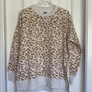 Cozy cheetah sweater